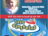 Little Einstein Birthday Invitations Little Einsteins Birthday Invitations