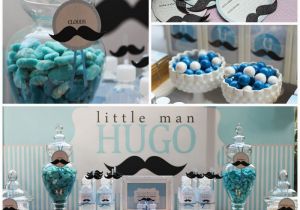 Little Man 1st Birthday Decorations Kara 39 S Party Ideas Little Man Mustache themed 1st