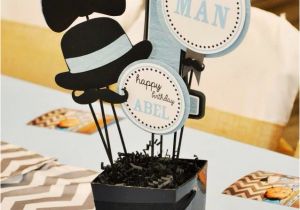 Little Man 1st Birthday Decorations Little Man Mustache Party First Birthday Centerpieces