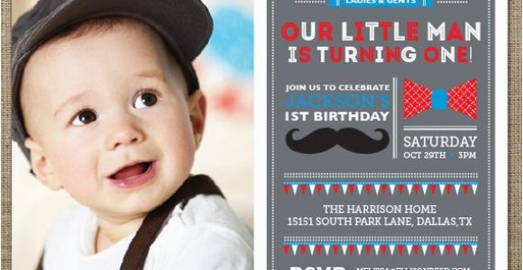 Little Man First Birthday Invitations Items Similar to Mustache Invitation Little Man Birthday