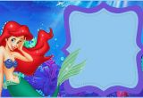 Little Mermaid Birthday Invitation Template Little Mermaid Free Printable Invitation Templates