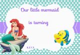 Little Mermaid Birthday Invitation Template Updated Free Printable Ariel the Little Mermaid