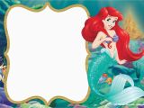 Little Mermaid Birthday Invitation Template Updated Free Printable Ariel the Little Mermaid