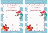 Little Mermaid Birthday Invitations Free Printables Little Mermaid Birthday Invitations Birthday Printable