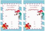 Little Mermaid Birthday Invitations Free Printables Little Mermaid Birthday Invitations Birthday Printable