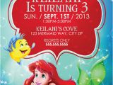 Little Mermaid Birthday Invites Ariel Little Mermaid Birthday Invitations