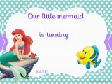 Little Mermaid Birthday Invites Updated Free Printable Ariel the Little Mermaid