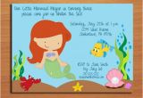 Little Mermaid Printable Birthday Card Ariel Little Mermaid Princess Birthday Party Invitation