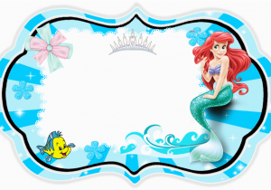 Little Mermaid Printable Birthday Card the Little Mermaid Free Printable Invitations Cards or