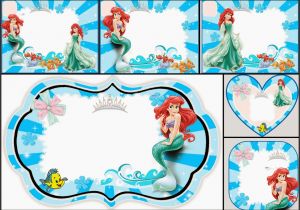 Little Mermaid Printable Birthday Card the Little Mermaid Free Printable Invitations Cards or