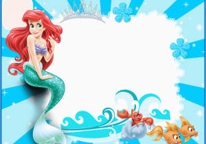 Little Mermaid Printable Birthday Card the Little Mermaid Free Printable Invitations Cards or