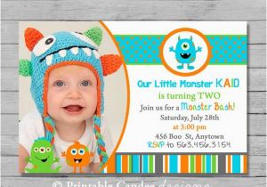 Little Monster 1st Birthday Invitations 7 Best Images Of 1st Birthday Monster Printables Little