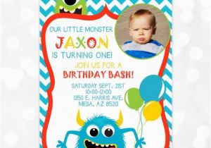 Little Monster 1st Birthday Invitations Monster Birthday Invitation Little Monster 1st Birthday