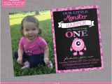 Little Monster 1st Birthday Invitations Monster Birthday Invitation Little Monster by Zoeybluedesigns