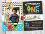 Little Monster 1st Birthday Invitations Monster Invitation Monster Birthday Invitation Monster