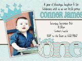 Little Prince 1st Birthday Invitations Little Prince Birthday One First 1st Birthday Invitation