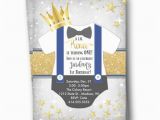 Little Prince 1st Birthday Invitations Prince Birthday Invitation Royal Prince First 1st Birthday