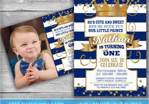 Little Prince 1st Birthday Invitations Prince Invitation Little Prince First Birthday Number One