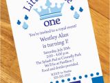 Little Prince Birthday Invitations Little Prince 1st Birthday Personalized Invitations