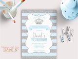 Little Prince Birthday Invitations Little Prince Birthday Invitation Silver Glitter Party Crown