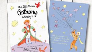Little Prince Birthday Invitations the Little Prince Invitation for the Little Prince Birthday