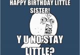 Little Sister Birthday Memes 40 Birthday Memes for Sister Wishesgreeting