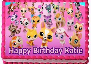 Littlest Pet Shop Birthday Decorations Littlest Pet Shop Edible Cake topper Birthday Decorations