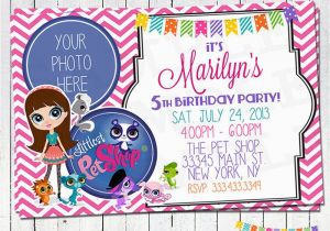 Littlest Pet Shop Birthday Invitations Littlest Pet Shop Birthday Invitation by Instantparty On Etsy
