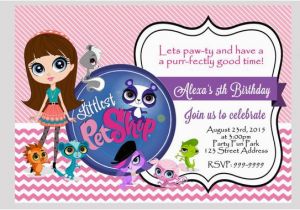 Littlest Pet Shop Birthday Invitations Printable Free Littlest Pet Shop Birthday Invitation 4×6 or by