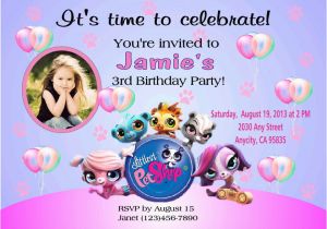 Littlest Pet Shop Birthday Invitations Printable Free Littlest Pet Shop Custom Printable Birthday Party
