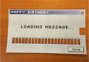Loading Birthday Card Animated Diy Card Cleverly Mimics Computer Loading Screen