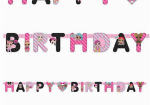 Lol Doll Happy Birthday Banner Lol Surprise Dolls Happy Birthday Letter Banner Girls