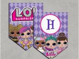 Lol Doll Happy Birthday Banner Lol Surprise Dolls Inspired Banner Printable Birthday Diy
