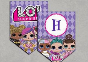 Lol Doll Happy Birthday Banner Lol Surprise Dolls Inspired Banner Printable Birthday Diy
