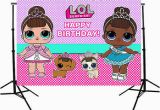 Lol Surprise Happy Birthday Banner Lol Surprise Doll Birthday Custom Photo Studio Backdrops