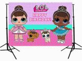 Lol Surprise Happy Birthday Banner Lol Surprise Doll Birthday Custom Photo Studio Backdrops