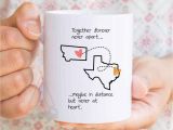 Long Distance Birthday Gifts for Him Long Distance Relationship Gifts Map Mug Gifts for Long