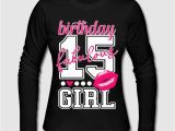 Long Sleeve Birthday Girl Shirt 15th Birthday Girl Sweet Pink Princess Kiss Long Sleeve