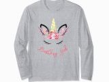 Long Sleeve Birthday Girl Shirt Birthday Girl Unicorn Party Long Sleeve Shirt Prm Paramatee