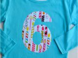 Long Sleeve Birthday Girl Shirt Girls 6th Birthday Shirt Long Sleeve Tshirt Number 6