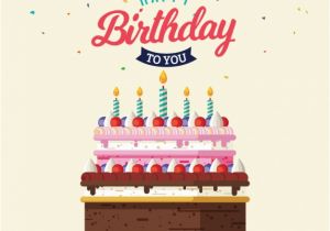 Looking for Happy Birthday Cards Birthday Cake Vectors Photos and Psd Files Free Download