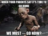 Lord Of the Rings Birthday Meme We Must Go now Smeagol Lord Of the Rings Gollum