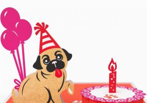 Lovepop Birthday Cards Pug Cake Smash Pop Up Birthday Card Lovepop