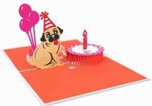 Lovepop Birthday Cards Pug Cake Smash Pop Up Card Lovepop