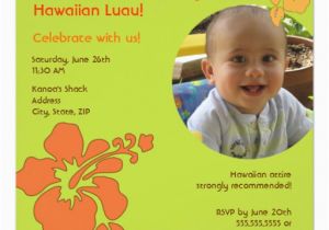 Luau 1st Birthday Invitations Hawaiian Luau First Birthday Photo Invitation Zazzle