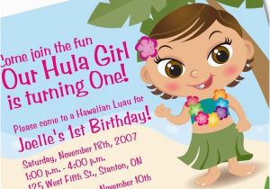 Luau 1st Birthday Invitations Items Similar to Hawaiian Luau 1st Birthday Invitation