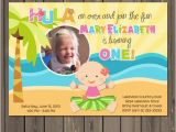 Luau 1st Birthday Invitations Luau 1st Birthday Invitation Hawaiian Luau 1st Birthday