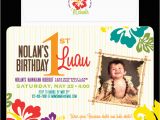 Luau 1st Birthday Invitations Nealon Design Luau Birthday Invitation