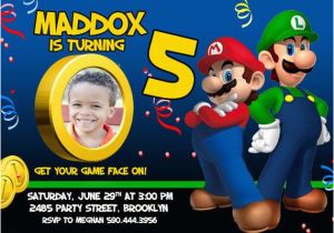 Luigi Birthday Invitations 170 Best Images About Super Mario Party On Pinterest