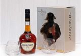 Luxury 21st Birthday Gifts for Him Courvoisier Vs Cognac Gift Pack with Glasses 700ml Gift